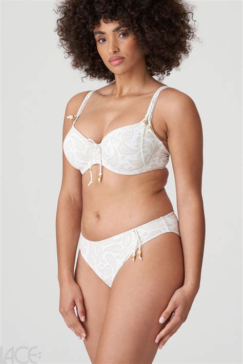Primadonna Swim Sidari Bikini Classic Brief White Yacht Lace Lingerie