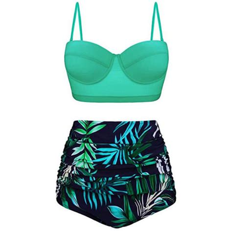 High Waisted Floral Bikini Set