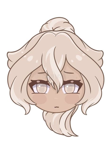 A Cute Chibi Girl With Blonde Hair Icon Stock Illustration Illustration Of Cartoon Blonde