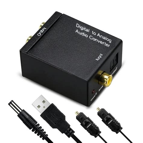 Cewaal Цифровой оптический Toslink SPDIF коаксиальный в аналоговый RCA ...