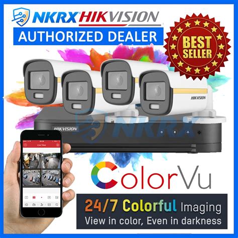 Hikvision Colorvu Kit Ch Mp Hd Cctv Package Diy P Mobile View