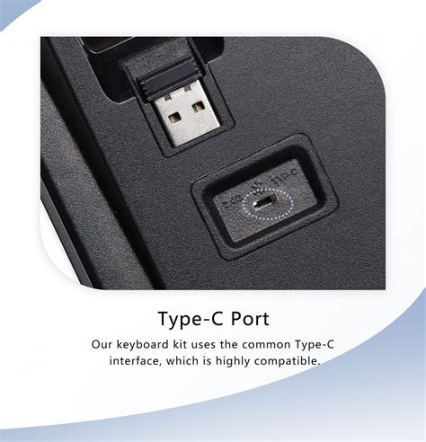 Feker Mode Wireless Mechanical Keyboard Kit Hot Swappable Switch Lighting Effects RGB