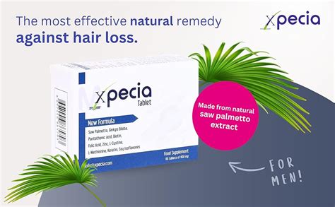 XPECIA For Men Anti Hair Loss DHT Blocker New Hair Growth Formula 60