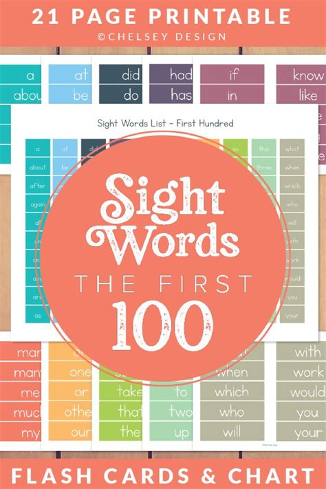 Printable 100 Sight Word Mini Books Printable Calendars At A Glance