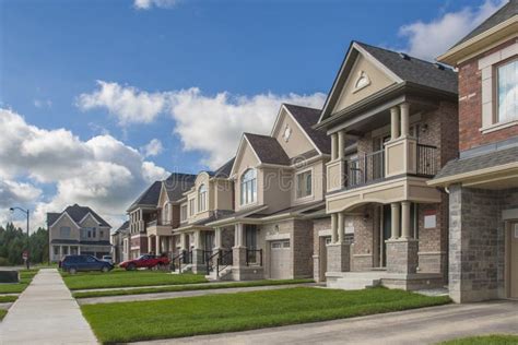 New Luxury Houses In Great Toronto Areaontariocanada Stock Image