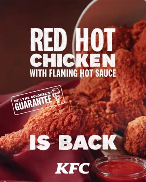4 Jan 2023 Onward KFC Red Hot Chicken Promo SG EverydayOnSales