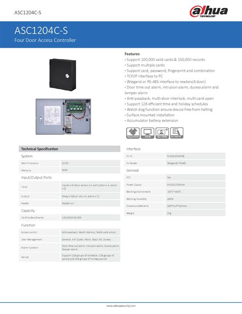 DAHUA DH ASC1204C D OES Asia Solutions