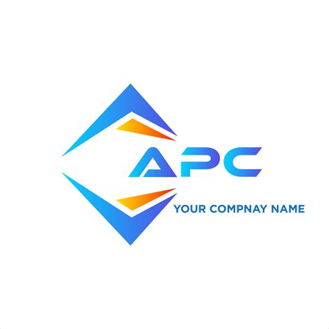 APC abstract technology logo design on white background. APC creative ...