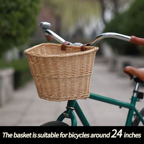 Многофункциональная Корзина для велосипеда из ротанга, Практичный ...