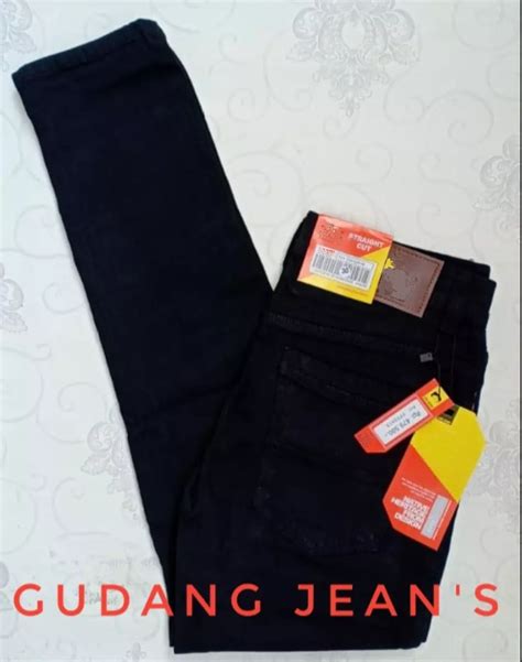 Celana Hitam Pria Jeans Dewasa Pensil Polos Slimfit Slim Fit Skinny
