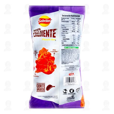 Papas Sabritas Receta Crujiente Flamin Hot Off