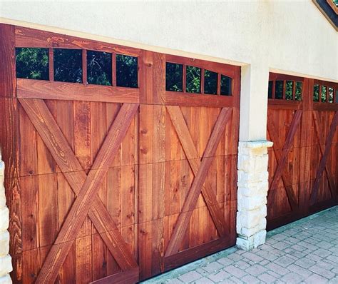 Custom Cedar Wood Garage Doors