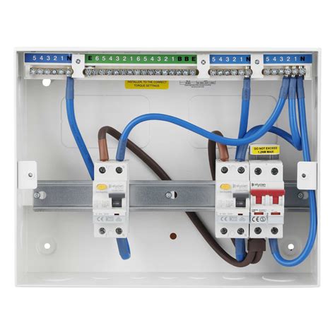 Scolmore Click Elucian 8 Way Dual 80A Type A RCD High Integrity Metal