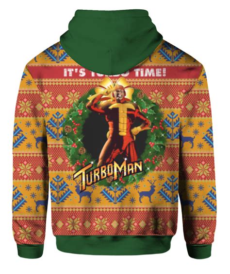 Its Turbo Time Turbo Man Christmas Sweater