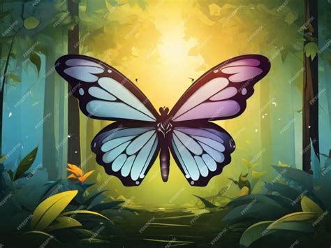 Premium Photo Butterfly In The Sky