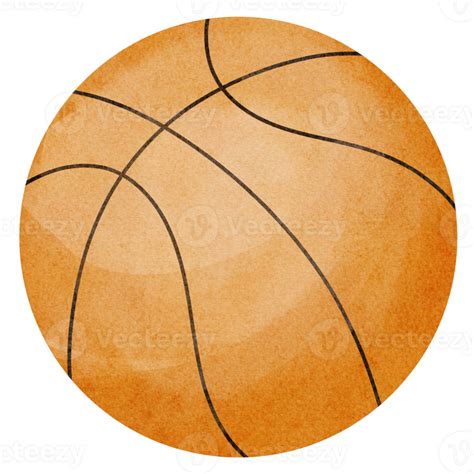 Watercolor Basketball Clip Art 23297551 Png