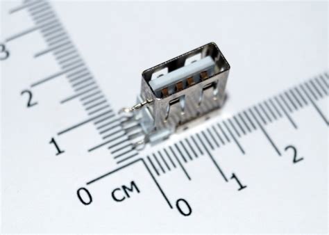USB разъем с контактами на 90 градусов (мама, короткий корпус 14 мм ...