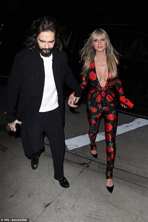 Heidi Klum Puts On A Busty Display In A Plunging Rose Jumpsuit Hot Lifestyle News