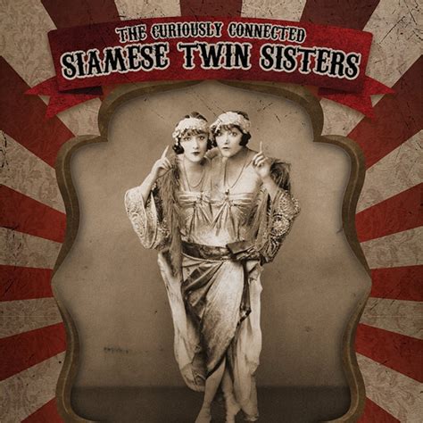 Freak Show Poster The Curiously Connected Siamese Twin Sisters Drawing