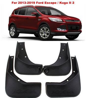 Black ABS Splash Guards Mud Guards Mud Flaps Fit For 2013 2019 Ford