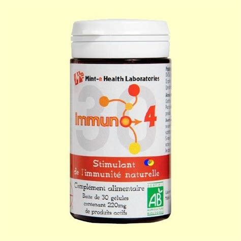 Immuno 4 - Mint- 30 cápsulas -e Health Laboratories