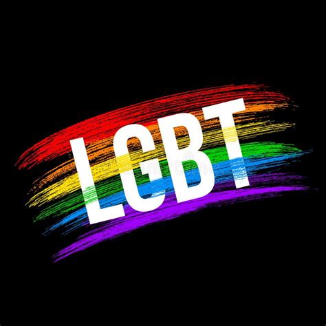 Lgbt Community Flag On Black Background Symbol Of Lesbian Gay Pride Bisexual Transgender