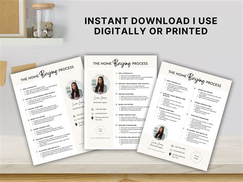 Home Buying Process Flyer Real Estate Marketing Home Buyer Flyer