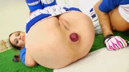 Using Her ASS To Push Out Dildo NO HANDS