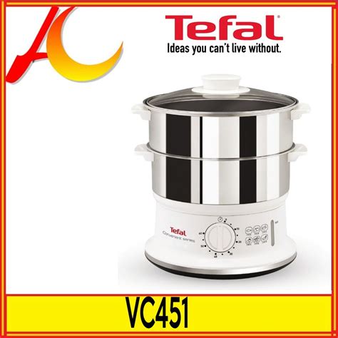 Tefal VC1451 Stainless Steel Convenient Steamer (READY STOCK) | Shopee ...