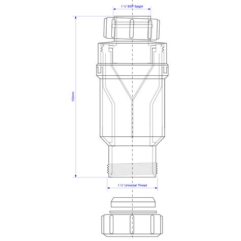 Сухой сифон для раковины McAlpine MRNRV32 MACVALVE 1 1/4" х 32мм ...