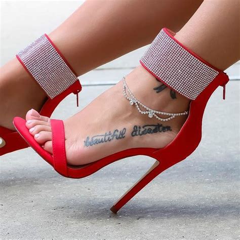 Nude Ankle Strap Rhinestone Heels Artofit