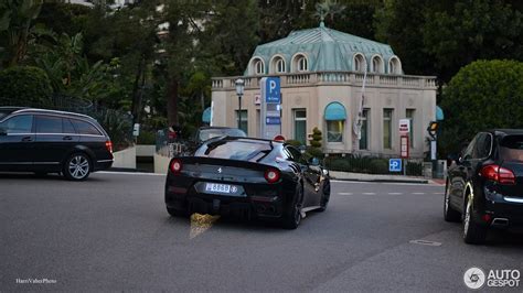 All Black Ferrari F12 Tdf Is A Monaco Natural Looks Mind Bending