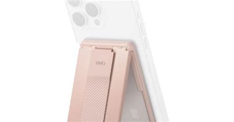 Uniq Heldro ID Magnetic Card Holder With Grip-Band And Stand - Blush Pink