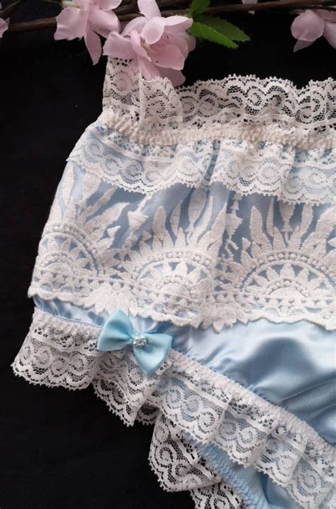 Baby Blue Bikini Panties Silky Soft Satin Sissy Knickers Etsy