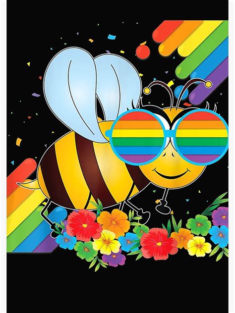Cuaderno De Espiral Orgulloso LGBT Lovely Gay Bee Pride Flag Rainbow LGBTQIA Mes Del