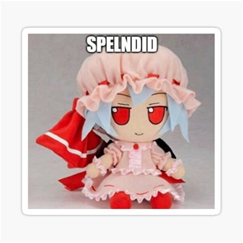 Touhou Fumo Remilia Scarlet Sticker For Sale By Zaners Redbubble