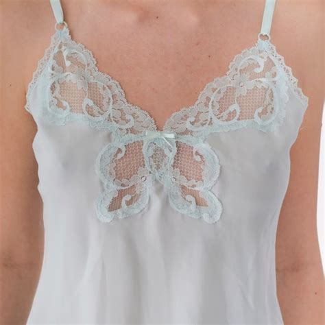 Baby Blue Lace Camisole S Maidenform Lingerie Tank Gem