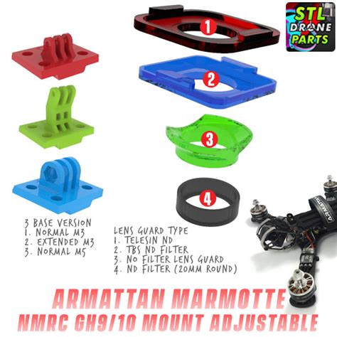 Stl File Armattan Marmotte Namelessrc Naked Gopro Hero Mount D