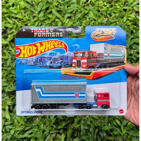 Original Hot Wheels Track Fleet Optimus Prime Transformers Jff Shopee Philippines