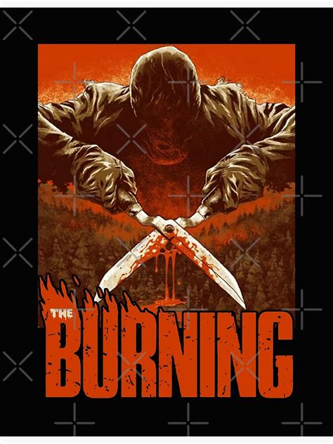 "The Burning Old Movie Horror" Poster for Sale by lucabertina | Redbubble