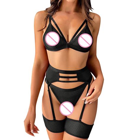 Buy Aayomet Lingerie For Women Sexy Naughty Women S Pieces Exotic Lingerie Set Lace Underwire