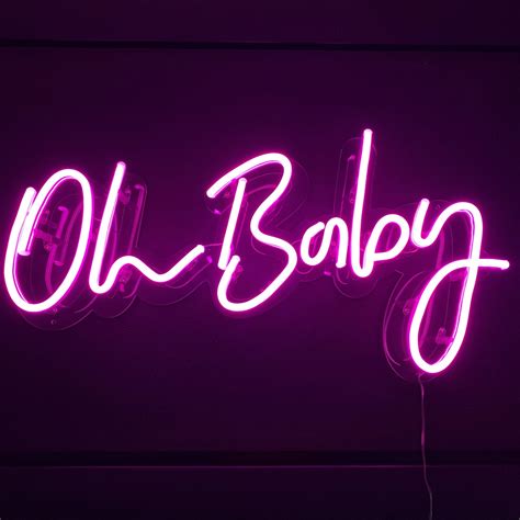 Oh Baby Neon Led sign Pink – Neon Signs | Neon LED Signs | Custom Neon ...