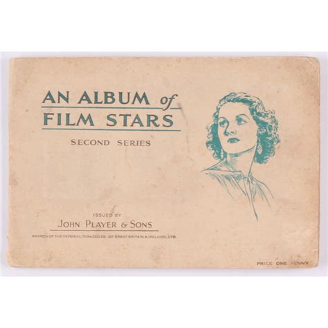 1934 Players Film Stars Complete Set Of 50 Cigarette Cards In