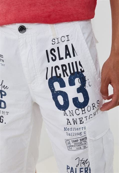 Шорты Camp David, цвет: белый, MP002XM08IVW — купить в интернет ...