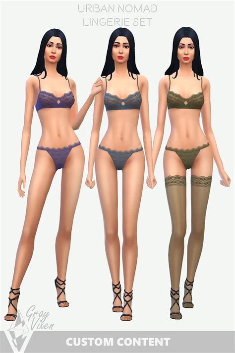 The Sims Lingerie Set Urban Nomad
