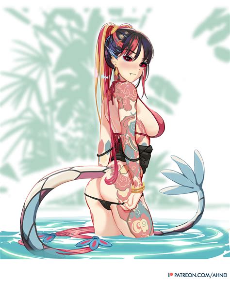 Milotic Pokegurl Patreon Jul By Ahnei Hentai Foundry