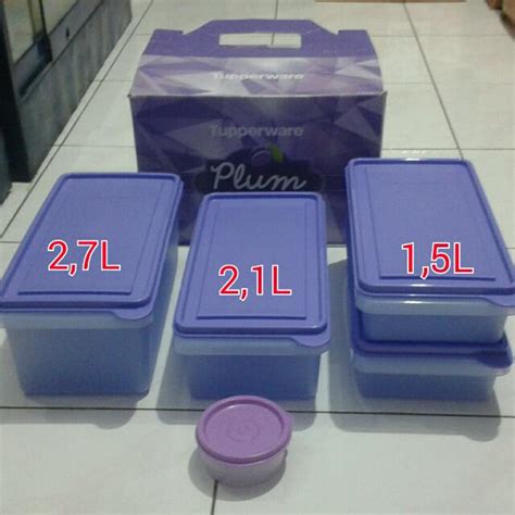 Jual Plum Collection Medium Tupperware Wadah Sayuran Shopee Indonesia