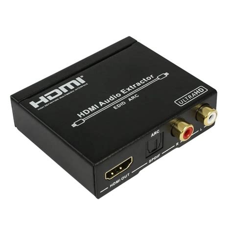 UHD 4K HDMI аудио экстрактор сплиттер HDMI ARC адаптер HDMI в SPDIF 5,1 ...
