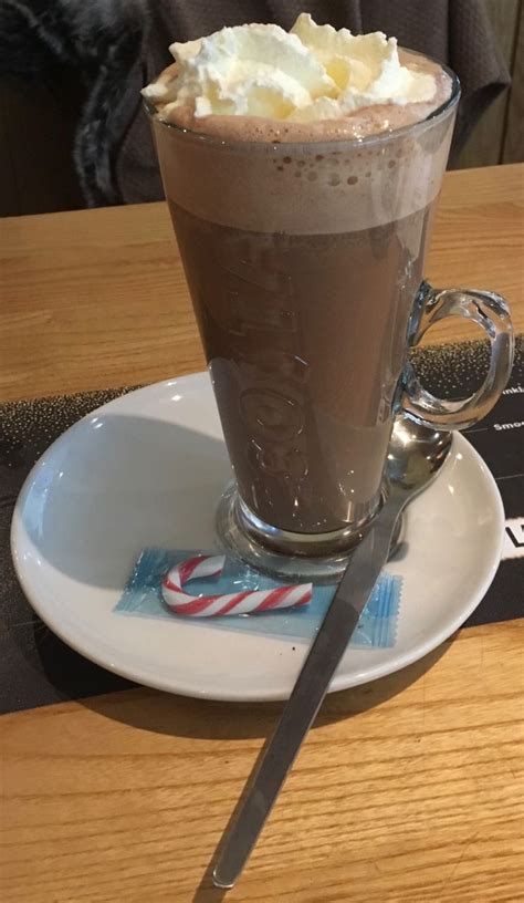 Foodstuff Finds Mint Hot Chocolate Costa By Cinabar