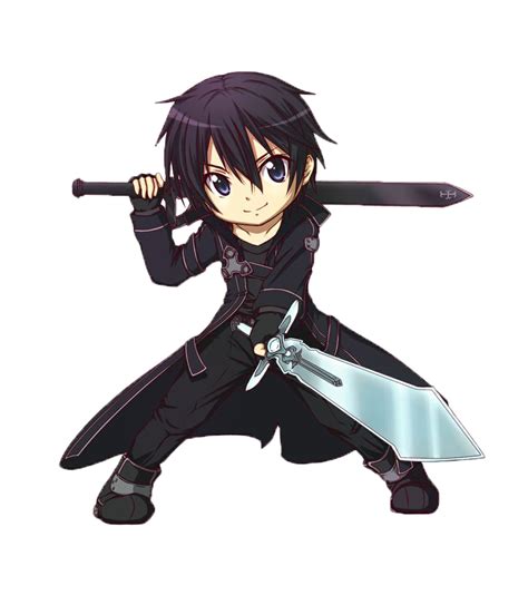 Kirito Chibi Render By Ryleene On Deviantart